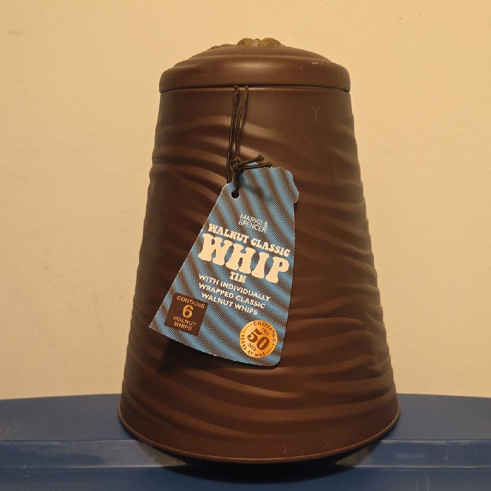 NEW M&S Walnut Whip 50th Anniversary Chocolate Empty Tin From England